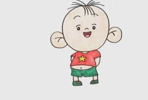 彩色简单胡图图简笔画怎么画 带颜色胡图图简笔画画法教学