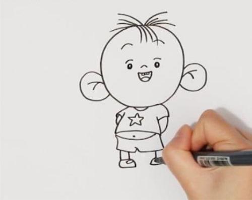 彩色简单胡图图简笔画怎么画 带颜色胡图图简笔画画法教学