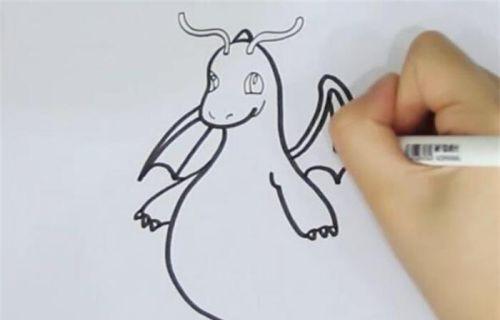 带颜色恐龙简笔画图片大全 可爱呆萌恐龙简笔画怎么画