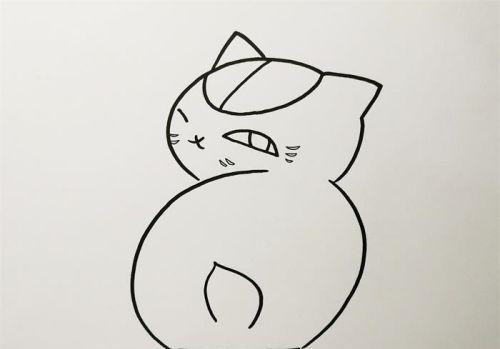 简单可爱小猫咪简笔画怎么画 彩色涂色小猫咪简笔画步骤教学