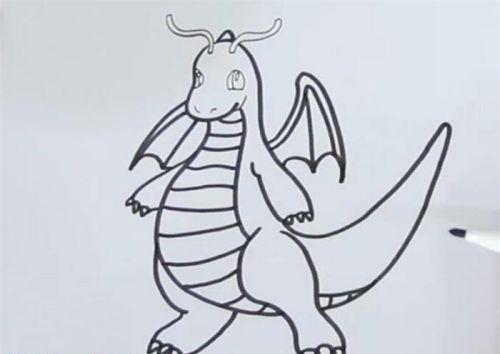 带颜色恐龙简笔画图片大全 可爱呆萌恐龙简笔画怎么画