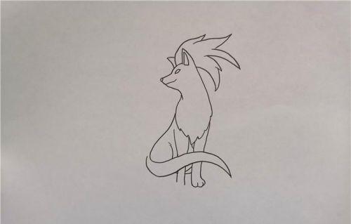 卡通版九尾狐简笔画怎么画 可爱人物九尾狐简笔画画法教程