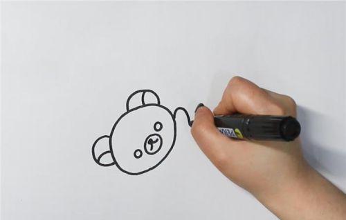 可爱彩色轻松熊简笔画怎么画 轻松熊简笔画一笔一划的过程