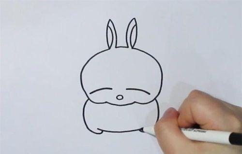 可爱呆萌流氓兔简笔画教学画法 卡通动漫流氓兔简笔画怎么画