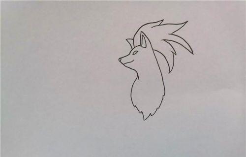 卡通版九尾狐简笔画怎么画 可爱人物九尾狐简笔画画法教程