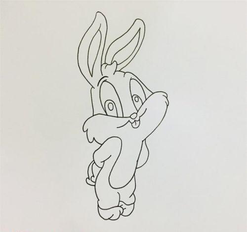 小兔子简笔画卡通画教程画法 简单可爱小兔子简笔画怎么画