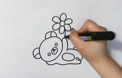 可爱彩色轻松熊简笔画怎么画 轻松熊简笔画一笔一划的过程