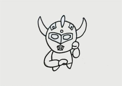 可爱帅哥奥特曼简笔画图片大全 儿童彩色奥特曼简笔画怎么画
