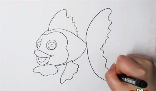 儿童画彩色金鱼简笔画步骤图解 简单又漂亮金鱼简笔画怎么画