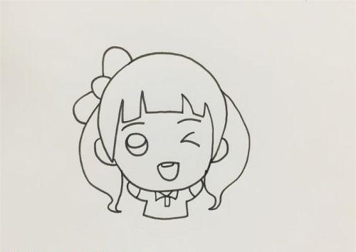 动漫二次元可爱小女孩简笔画画法图解 软萌可爱小女孩简笔画怎么画