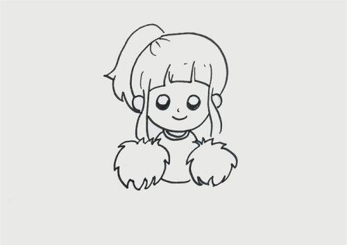 动漫小女孩啦啦队简笔画怎么画 简单又漂亮啦啦队简笔画带步骤图解