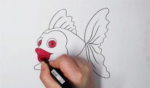 儿童画彩色金鱼简笔画步骤图解 简单又漂亮金鱼简笔画怎么画