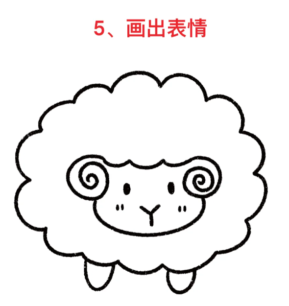 怎么画可爱简笔画小动物简单画法-图片3