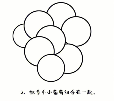 一步一步教我画葡萄简笔画图片大全