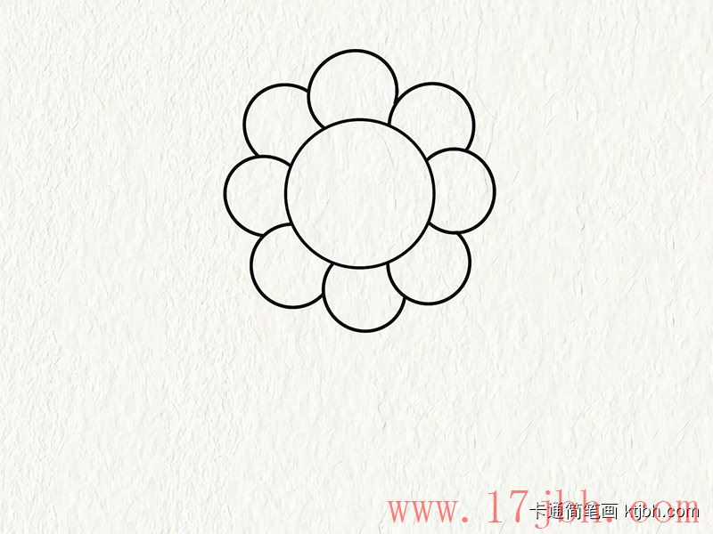 向日葵简笔画画法和步骤 向日葵图片-第2张