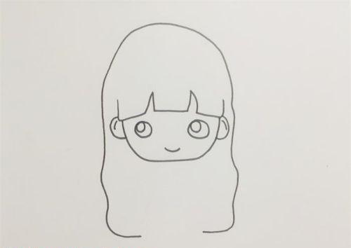 可爱动漫小女孩简笔画怎么画 卡通人物小女孩简笔画教学图解