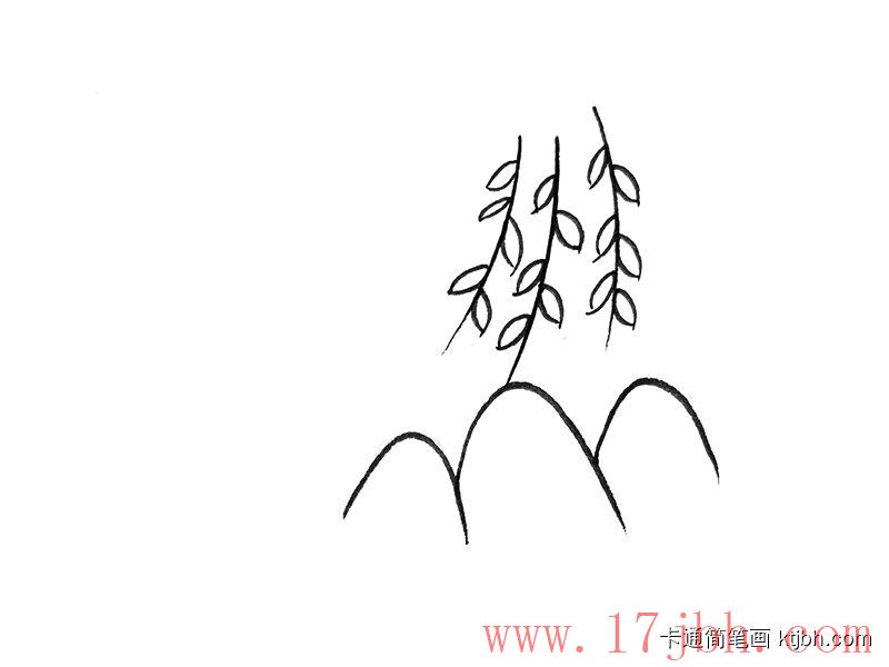 清明节简笔画画法和步骤 清明节图片-第1张