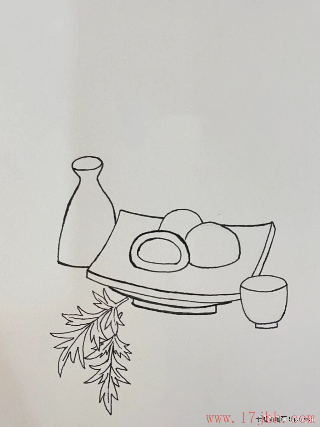 青团简笔画画法和步骤 青团图片-第2张