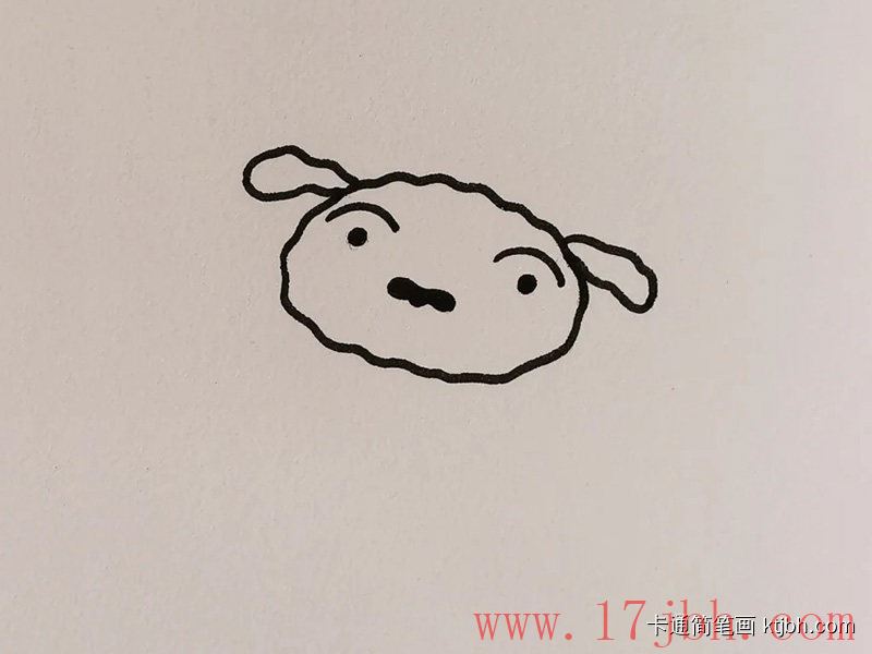 蜡笔小新简笔画画法和步骤 蜡笔小新图片-第2张