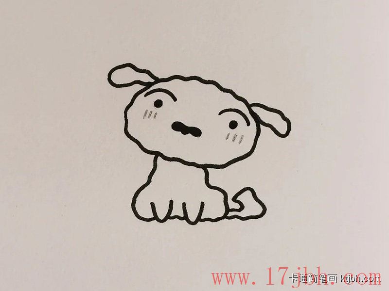 蜡笔小新简笔画画法和步骤 蜡笔小新图片-第3张