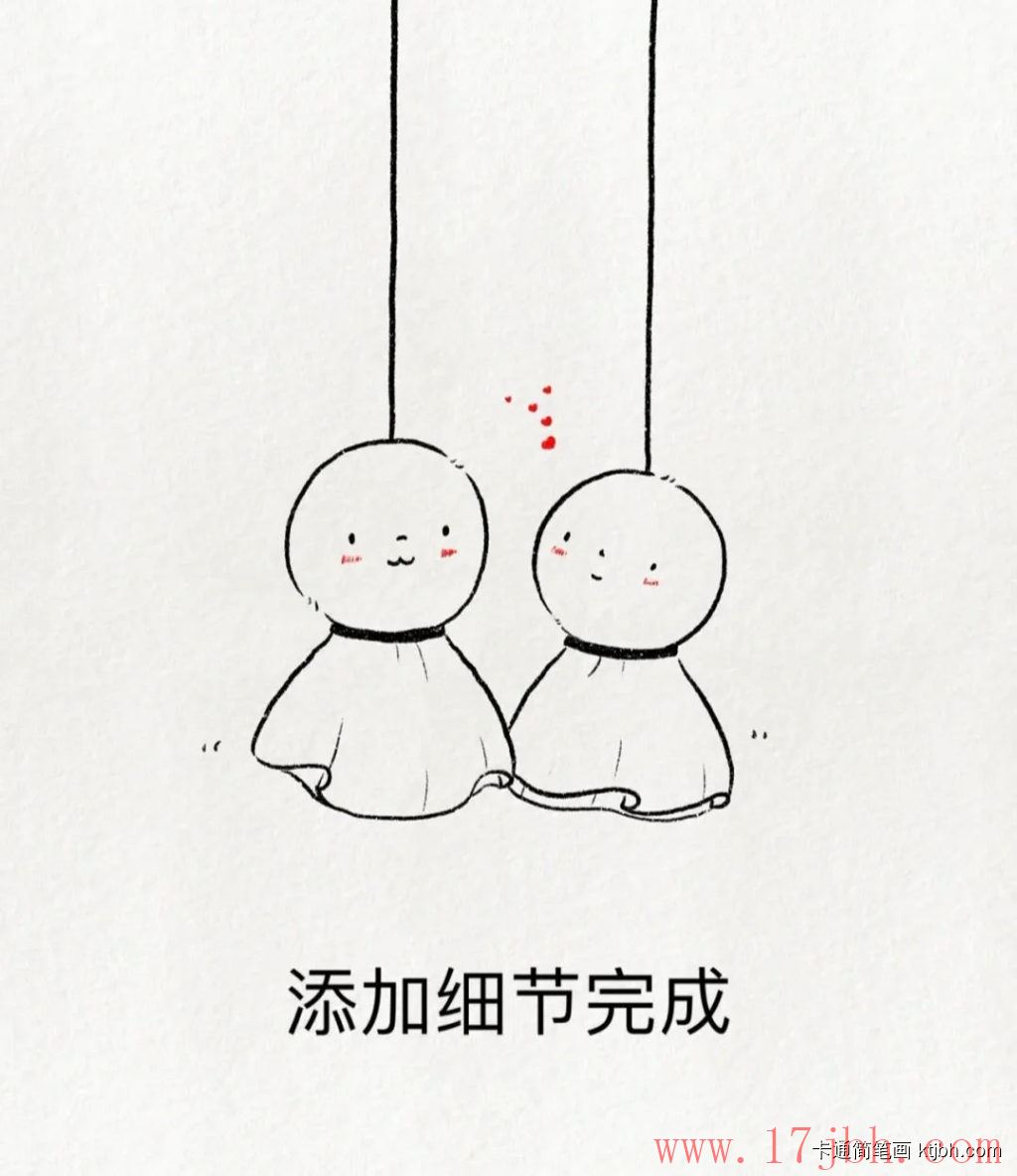 晴天娃娃简笔画画法和步骤 晴天娃娃图片-第8张