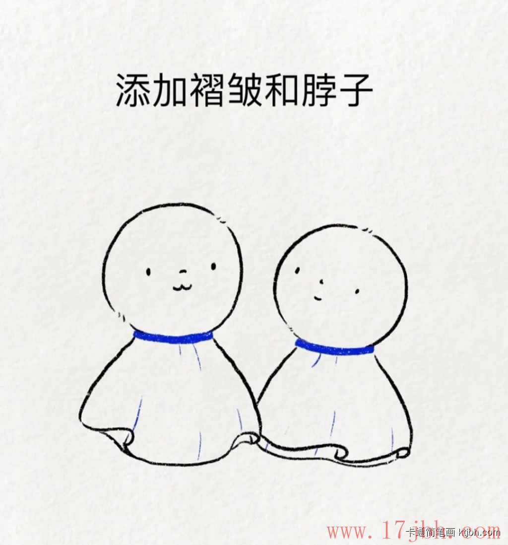 晴天娃娃简笔画画法和步骤 晴天娃娃图片-第7张
