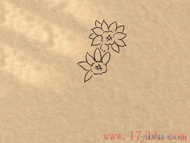 花束简笔画画法和步骤 花束图片-第5张