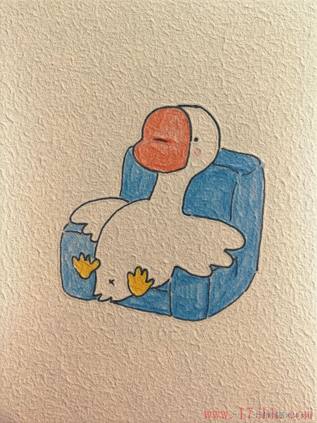 鹅的简笔画画法和步骤 鹅的图片-第6张