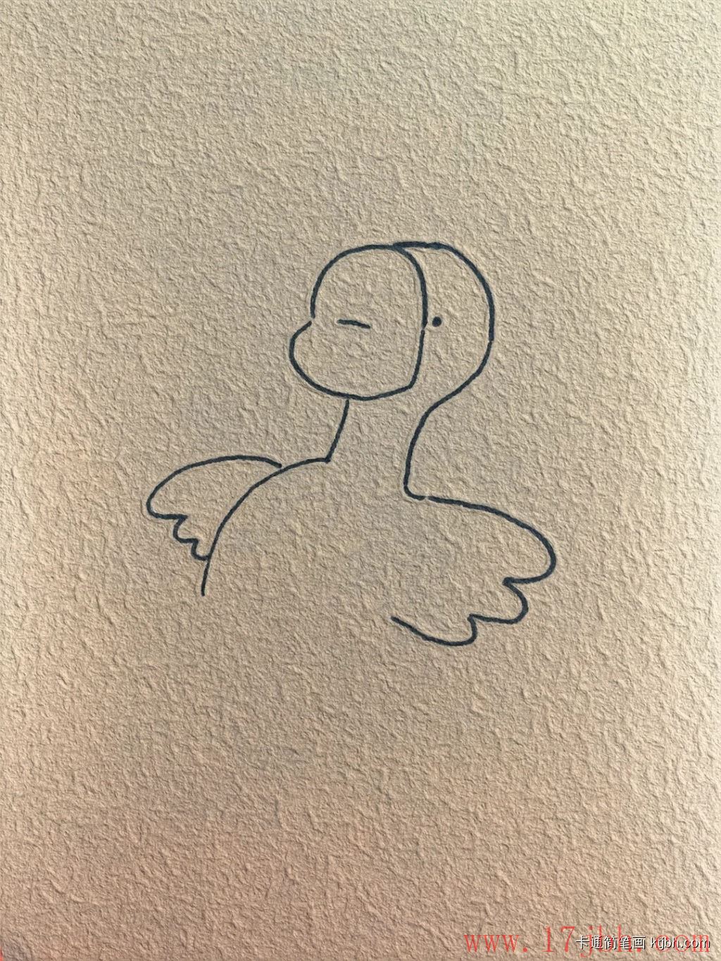 鹅的简笔画画法和步骤 鹅的图片-第3张