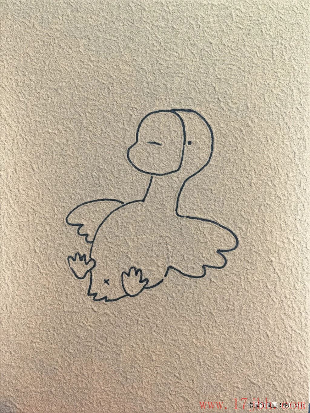 鹅的简笔画画法和步骤 鹅的图片-第4张