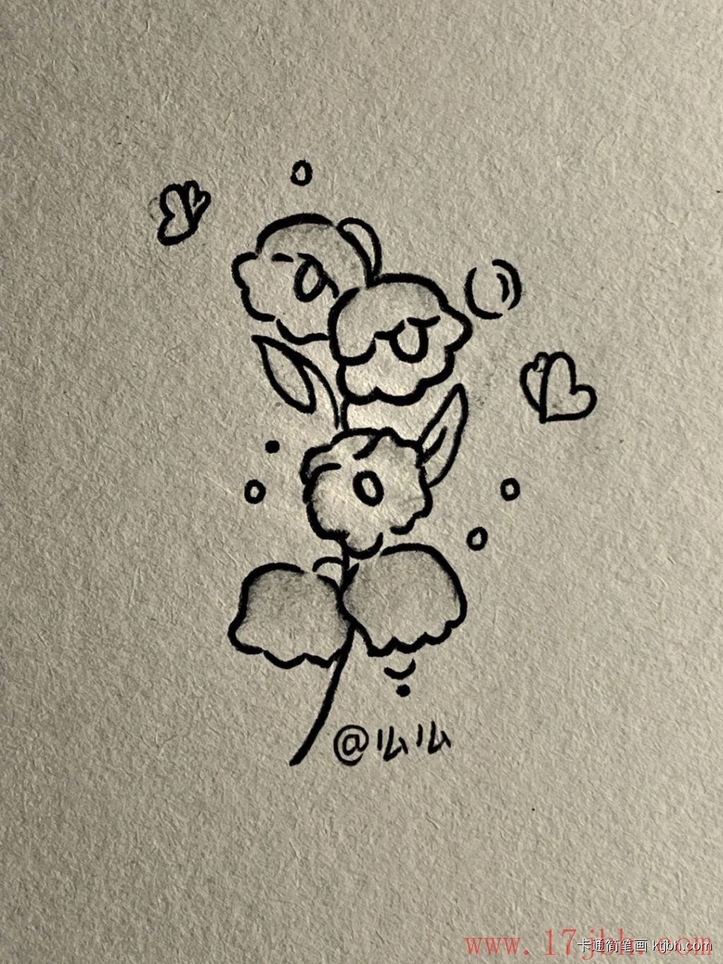 铃兰花简笔画画法和步骤 铃兰花图片-第7张