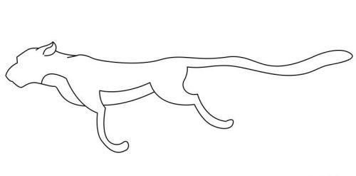 正在奔跑的猎豹简笔画怎么画 可爱彩色猎豹简笔画步骤画法