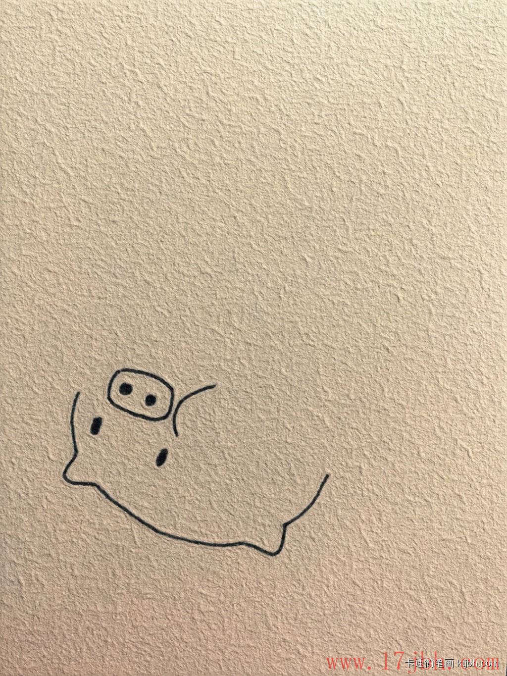 小猪简笔画画法和步骤 小猪图片-第2张