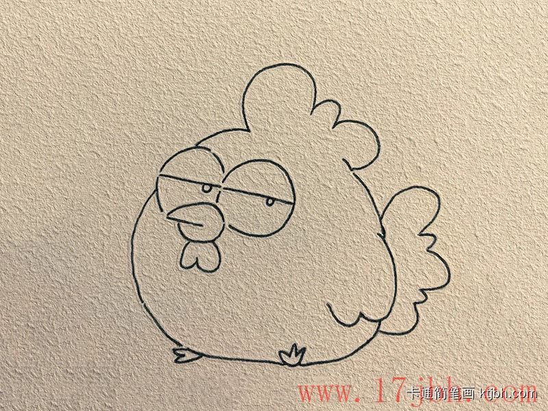 小鸡简笔画画法和步骤 小鸡图片-第4张