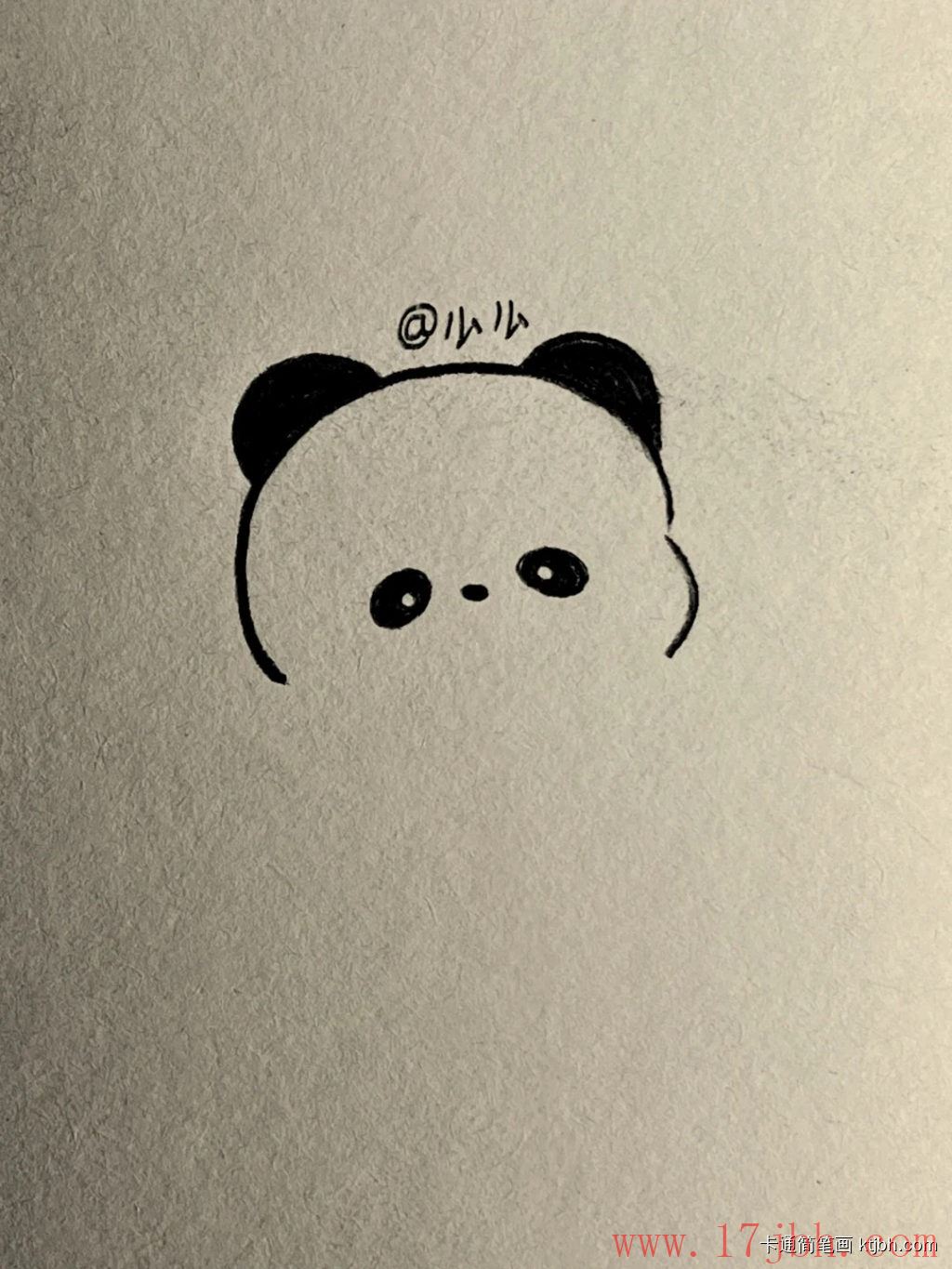 大熊猫简笔画画法和步骤 大熊猫图片-第2张