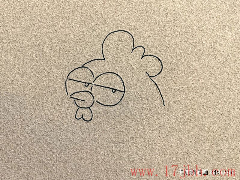 小鸡简笔画画法和步骤 小鸡图片-第2张