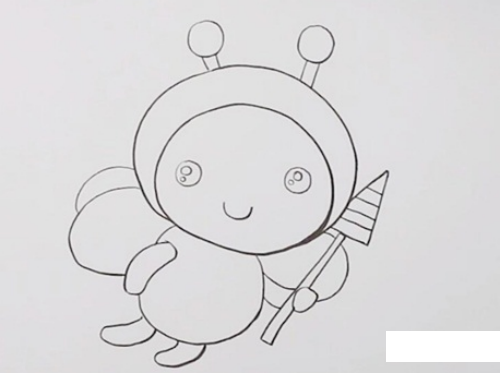 简单易学的小蜜蜂简笔画教程 可爱又漂亮的蜜蜂绘画图集-2
