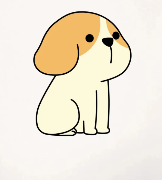 创意简笔画教学：用数字6画出萌趣小狗-12