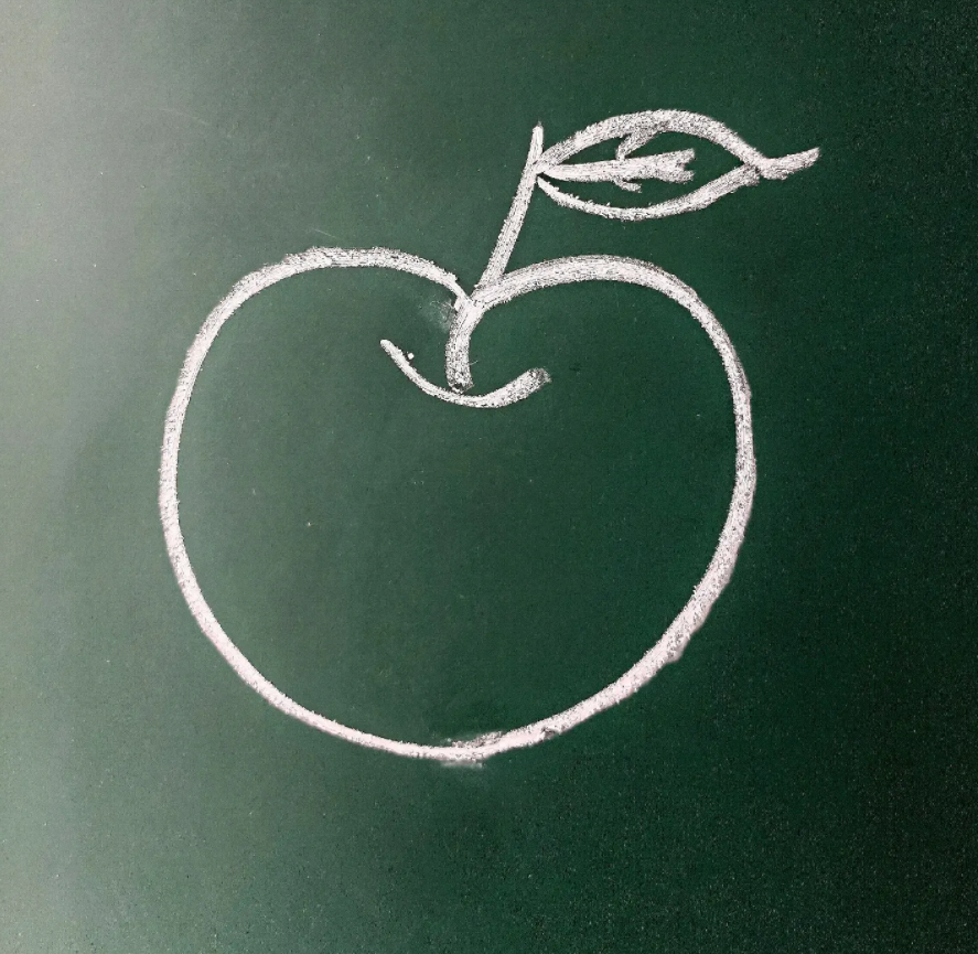 幼儿绘画启蒙：数字5变形简笔画之苹果篇-9
