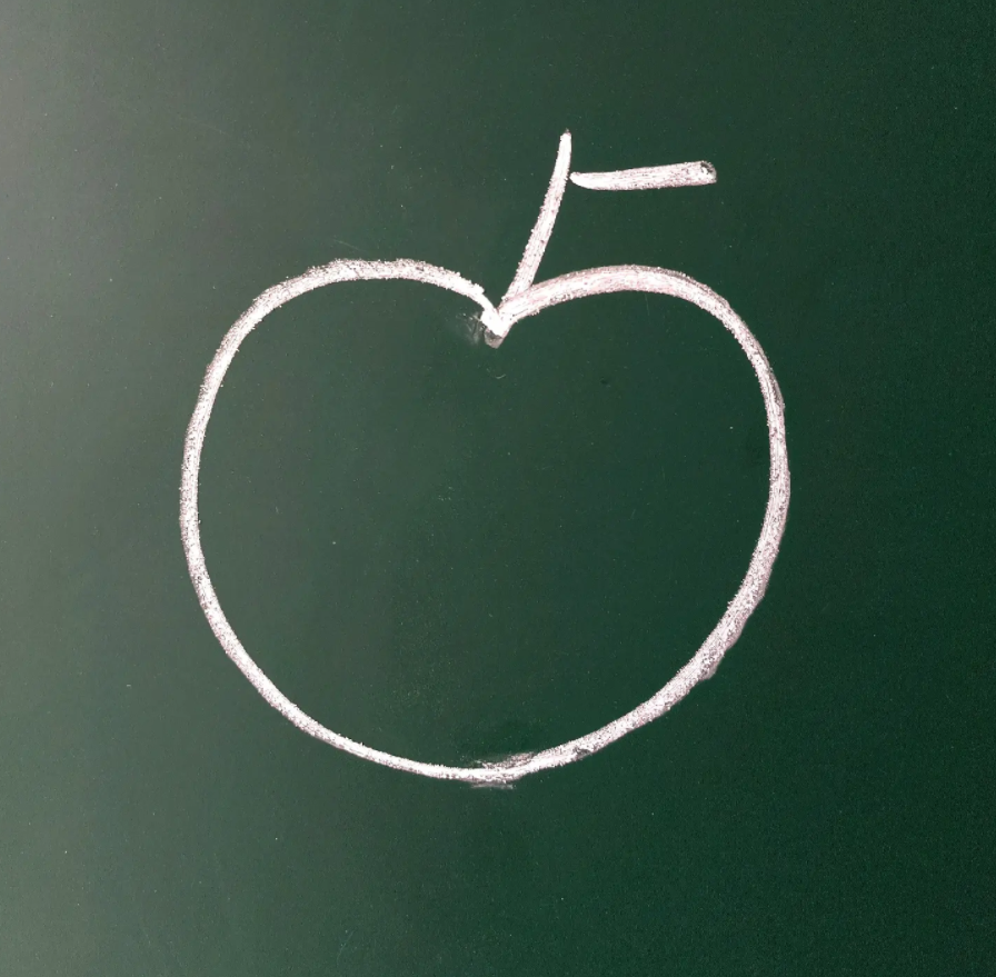 幼儿绘画启蒙：数字5变形简笔画之苹果篇-7