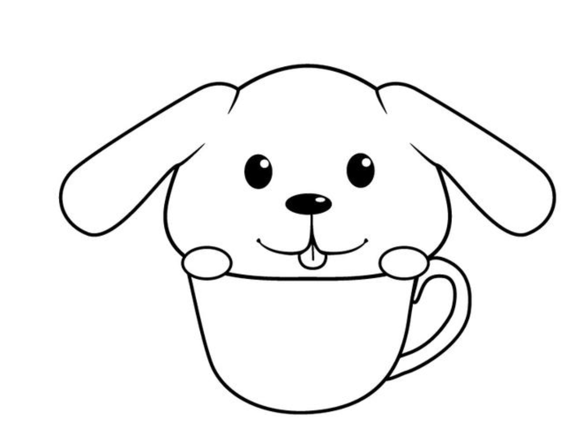 创意简笔画教学：用数字6画出萌趣小狗-5