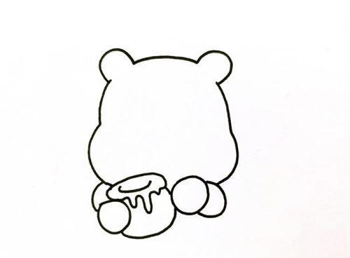 轻松绘制萌趣小熊简笔画 超简单可爱小熊绘画步骤图解-1