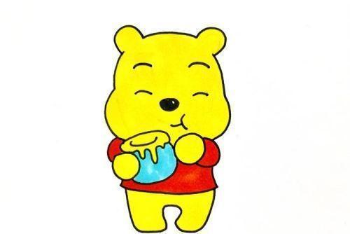 轻松绘制萌趣小熊简笔画 超简单可爱小熊绘画步骤图解-4