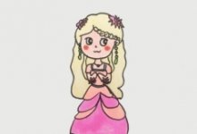 轻松学会绘制精美少女公主简笔画 简单易上手的美少女彩绘教程-欣欣简笔画